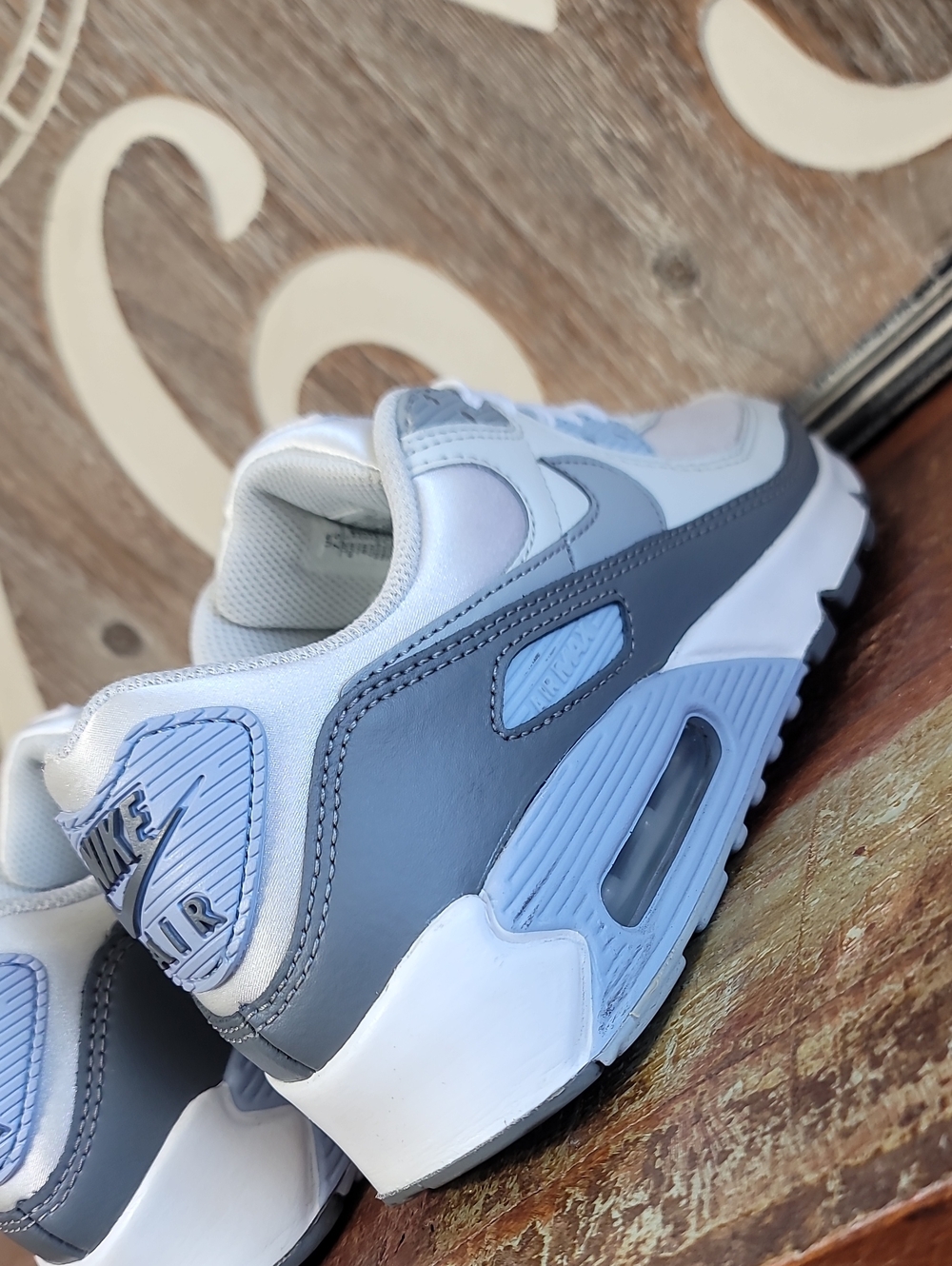 Nike Wmns Air Max 90 'Blissful Blue' Wmns 7.5 (Great Condition) Fast Shipping - Picture 12 of 16